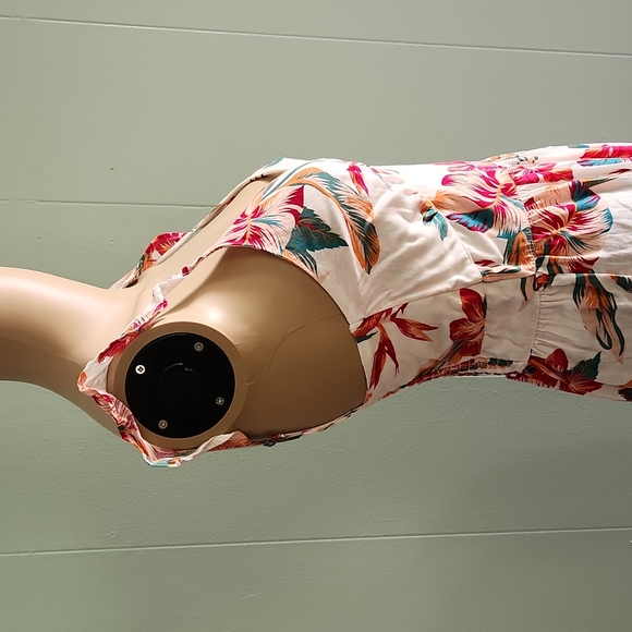 Roxy Hawaiian Hibiscus Long Dress - Picture 9 of 15